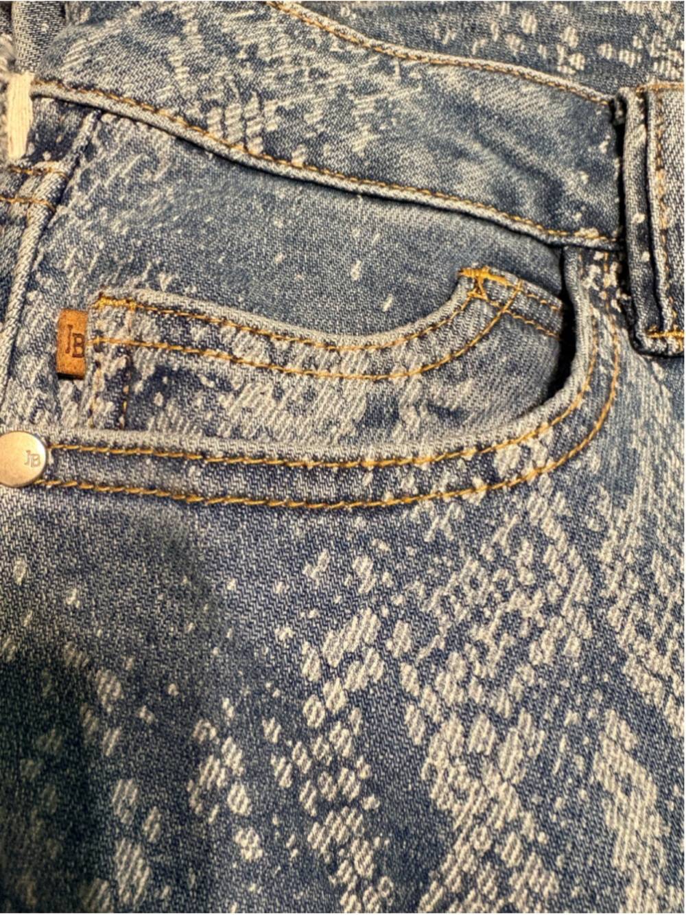 Judy Blue "SNEAKY SNAKE" Print Ankle Wide Leg Jeans Size 11/30 - Picture 4 of 10